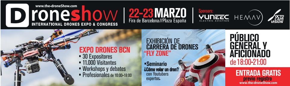 the drone show. Feria e Drones en Barcelona