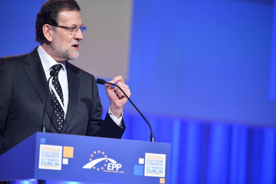 Mariano Rajoy enfadado con Pablo Casado